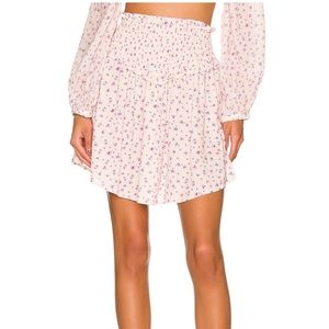 BNWT Spell Dolly Mini Skirt in Ditsy Pink
